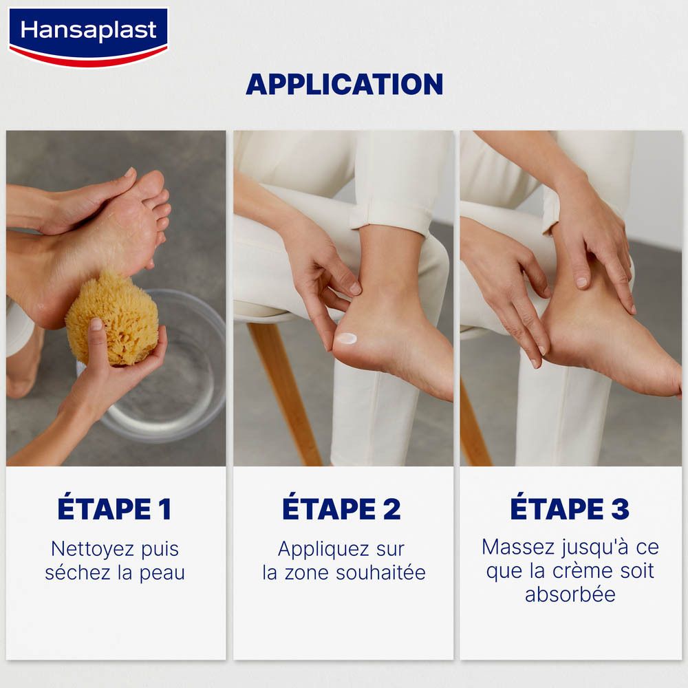 Hansaplast Crème Hydratante Pieds Secs