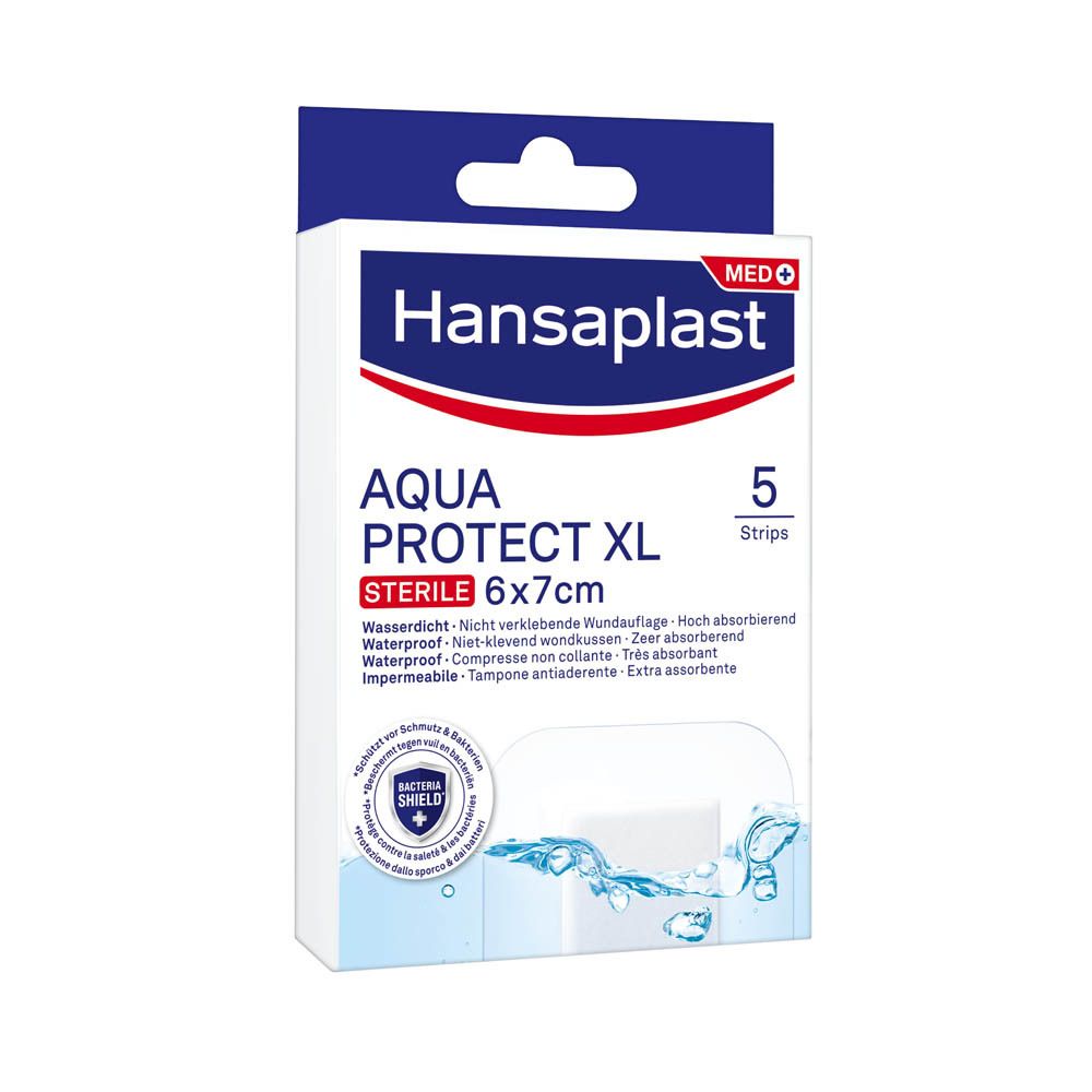 Hansaplast MED AQUA PROTECT XL 6 x 7 cm