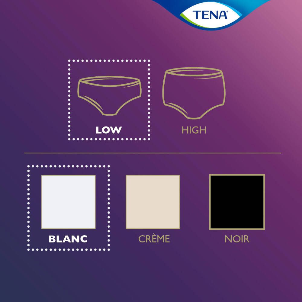 TENA® Silhouette Normal Taille basse Blanc Medium