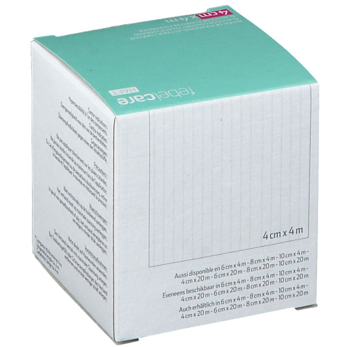 Febelcare® Haft Bande de fixation élastique cohésive 4 cm x 4 m