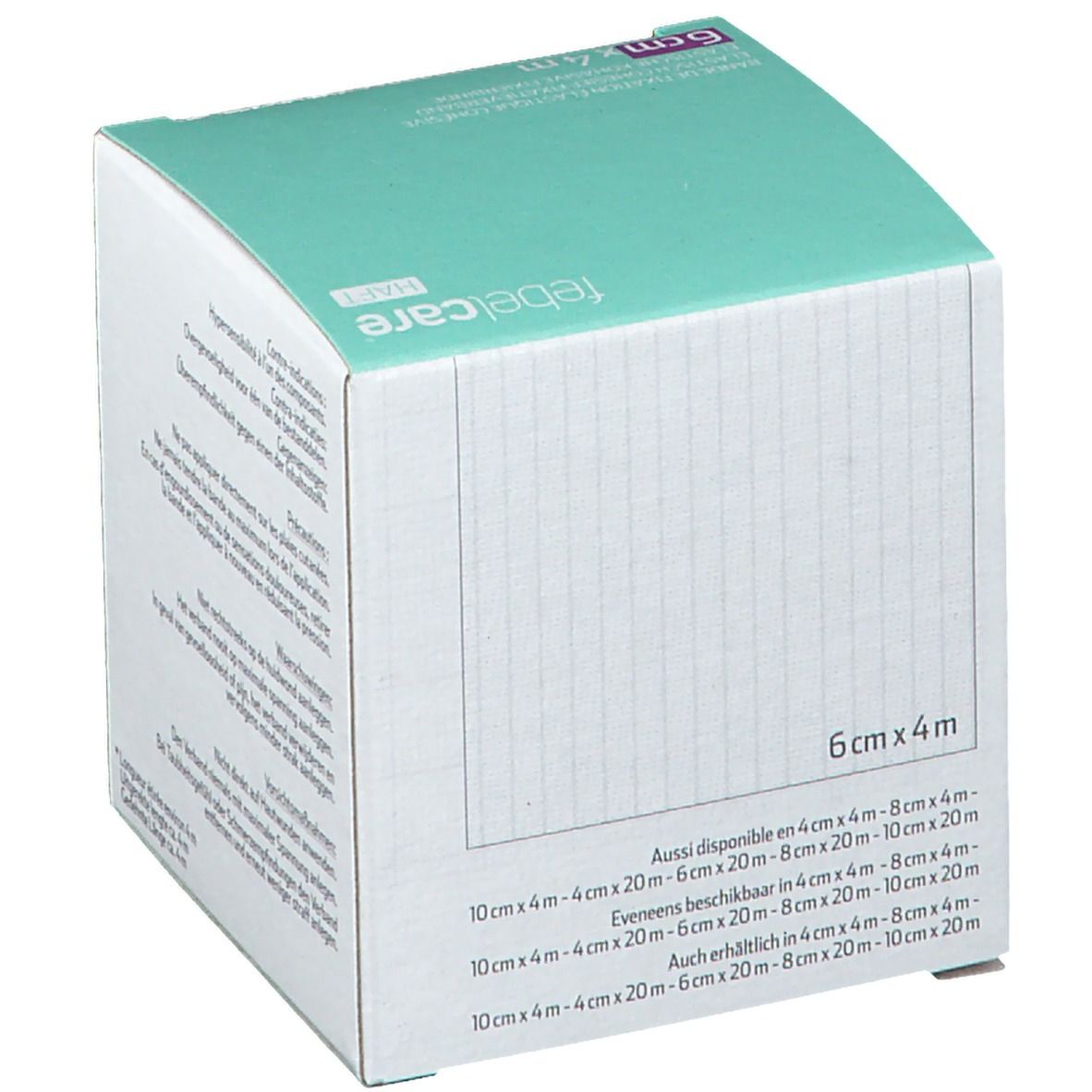febelcare® HAFT Bande de fixation élastique cohésive 6 cm x 4 m