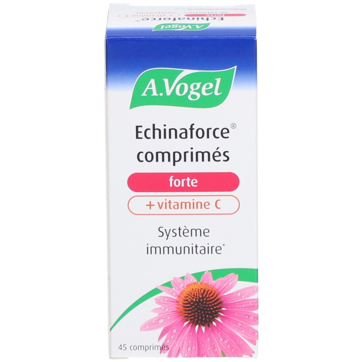 A.Vogel Echinaforce Forte + Vitamine C. Boîte. 45 comprimés. Informations produit.