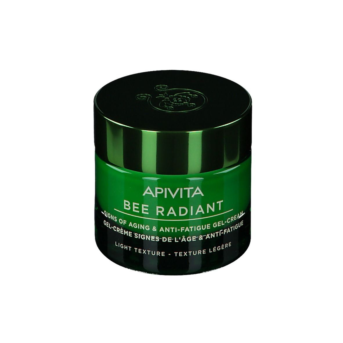 Apivita Bee Radiant Gel-Crème anti-âge et anti-fatigue, texture légère.