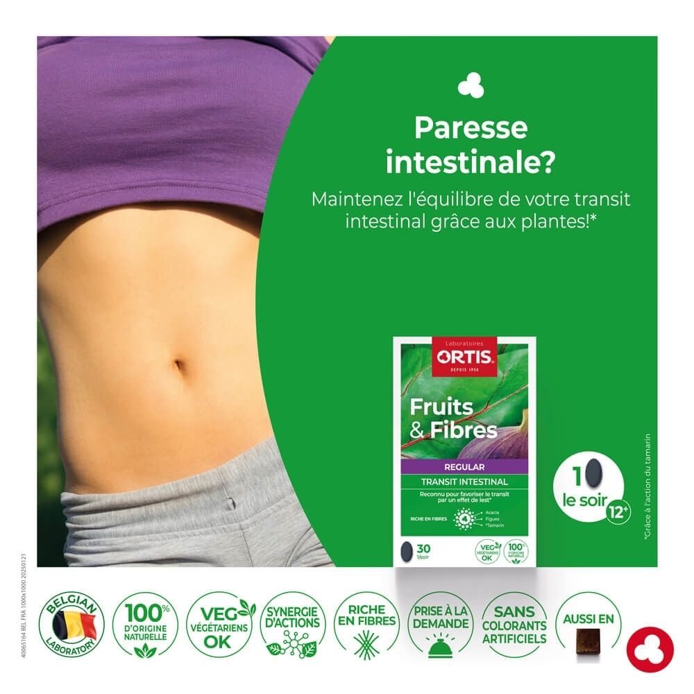 Ortis Fruits & Fibres Regular, pack économique avec figue.