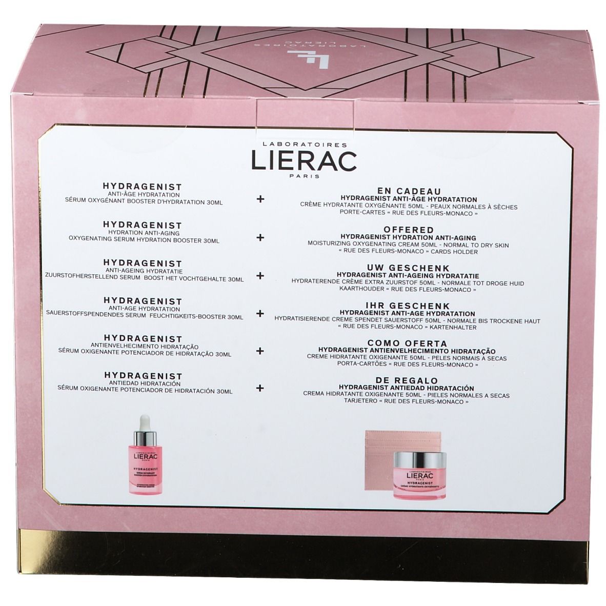 LIERAC Coffret Hydragenist Crème Anti-Âge Hydratation