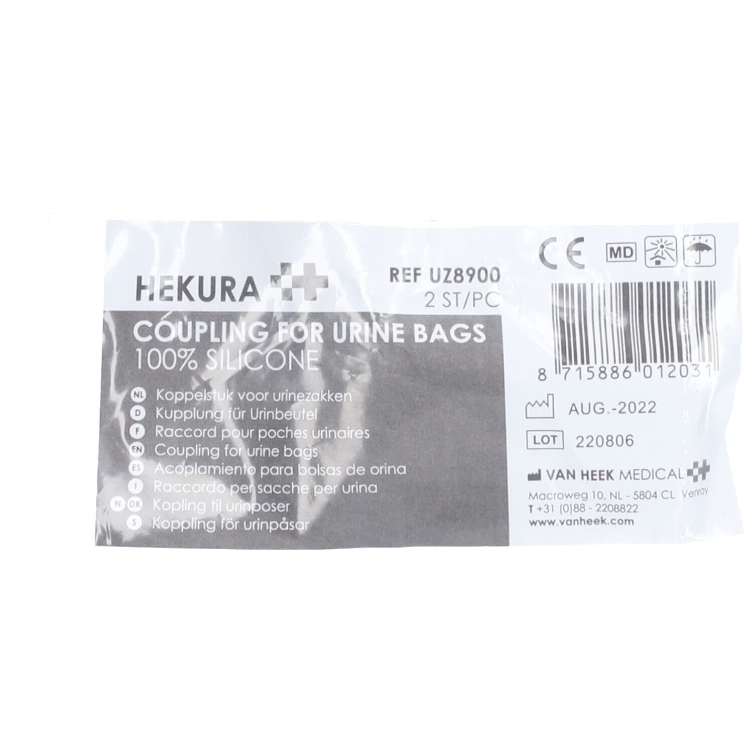 HEKURA Raccord pour Poches Urinaires