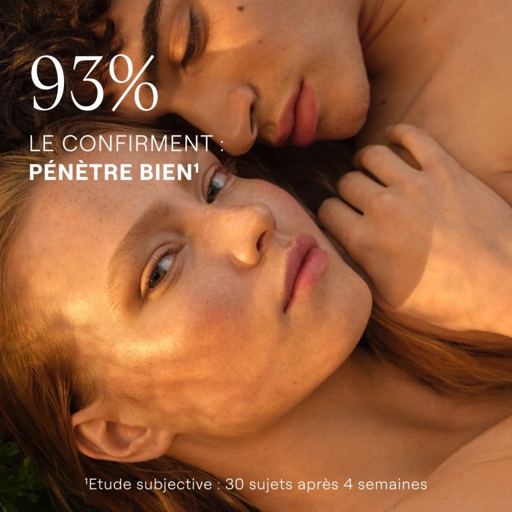 Un couple indiquant 93% de confirmation de pénétration cutanée.