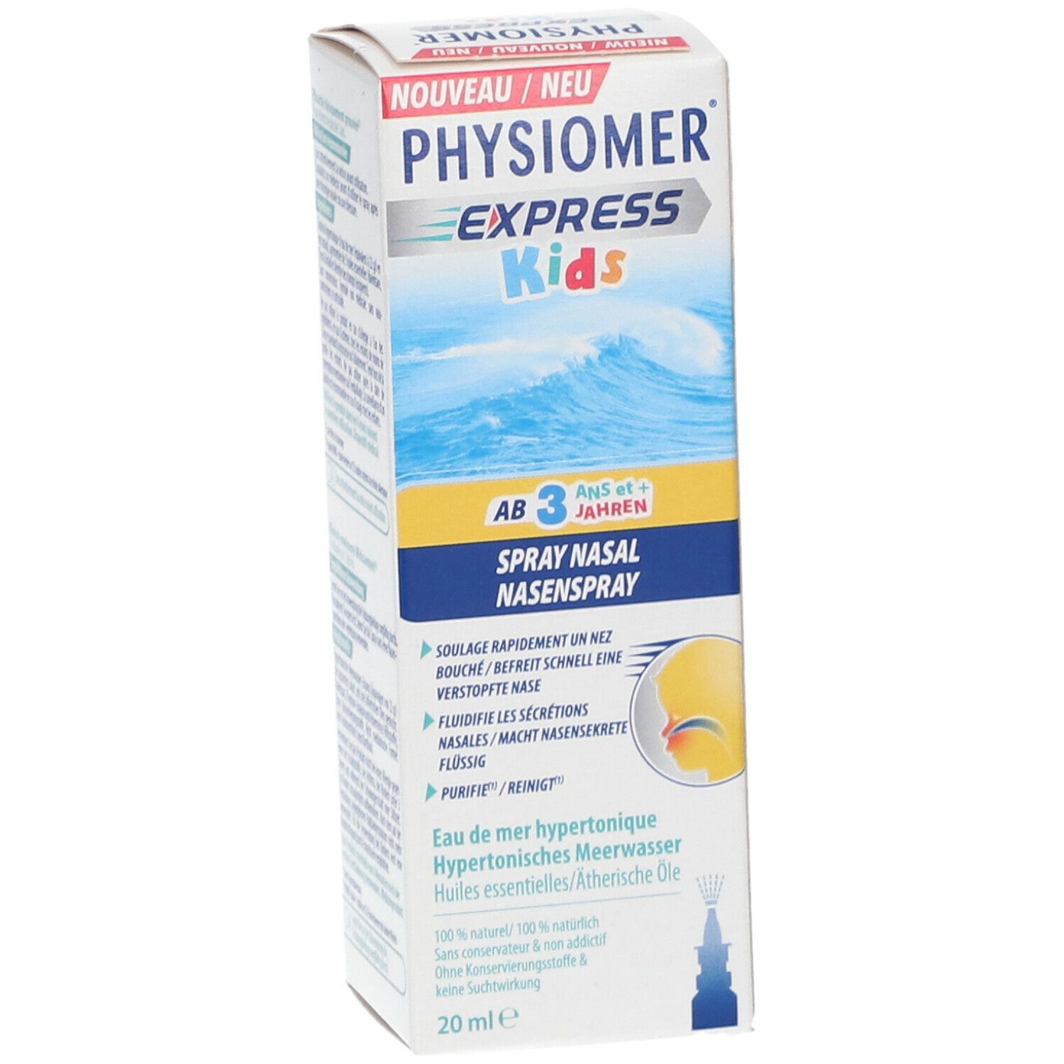 PHYSIOMER EXPRESS KIDS POCKET 20 ML – Pharmacie Online