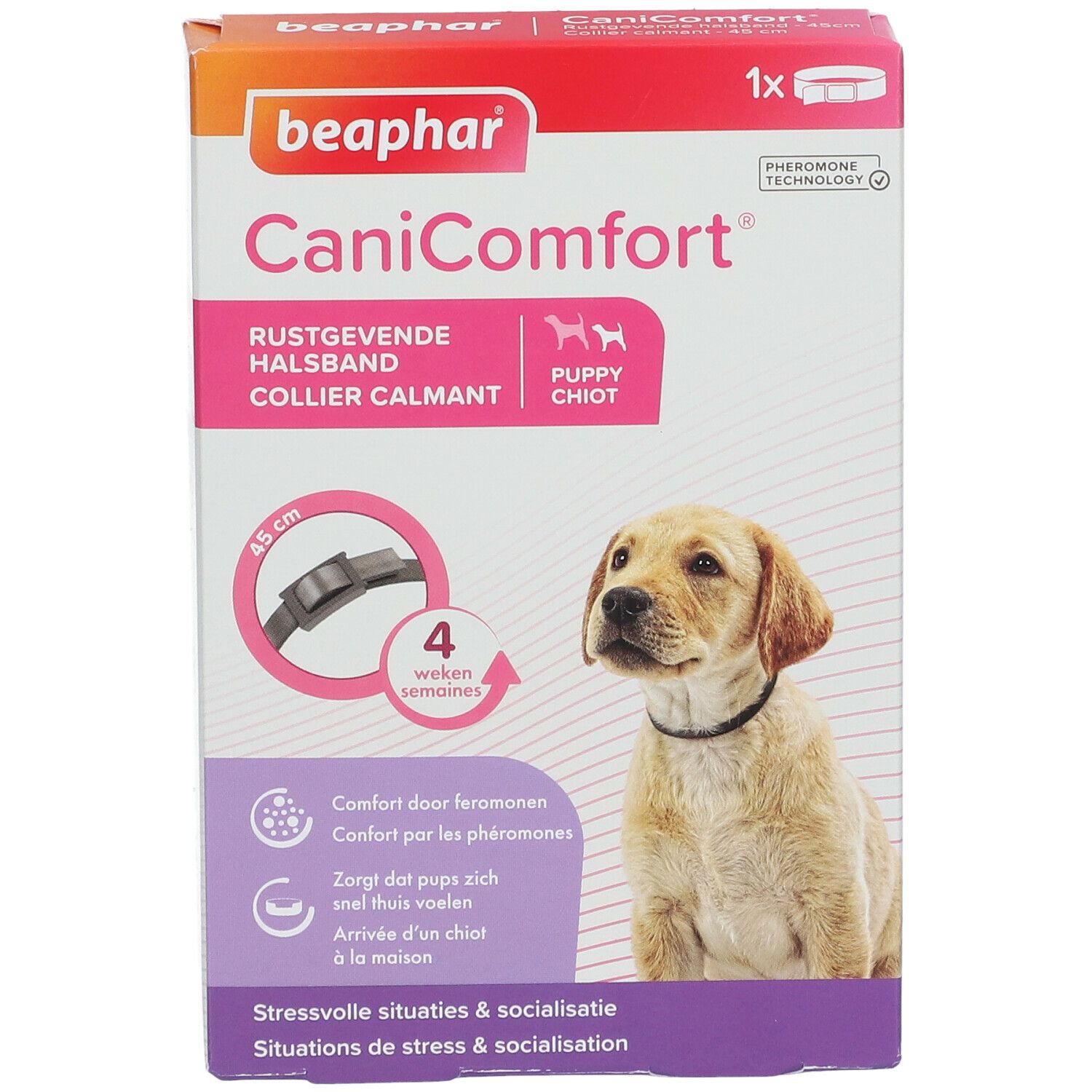 beaphar® CaniComfort® Collier calmant aux phéromones pour chiot