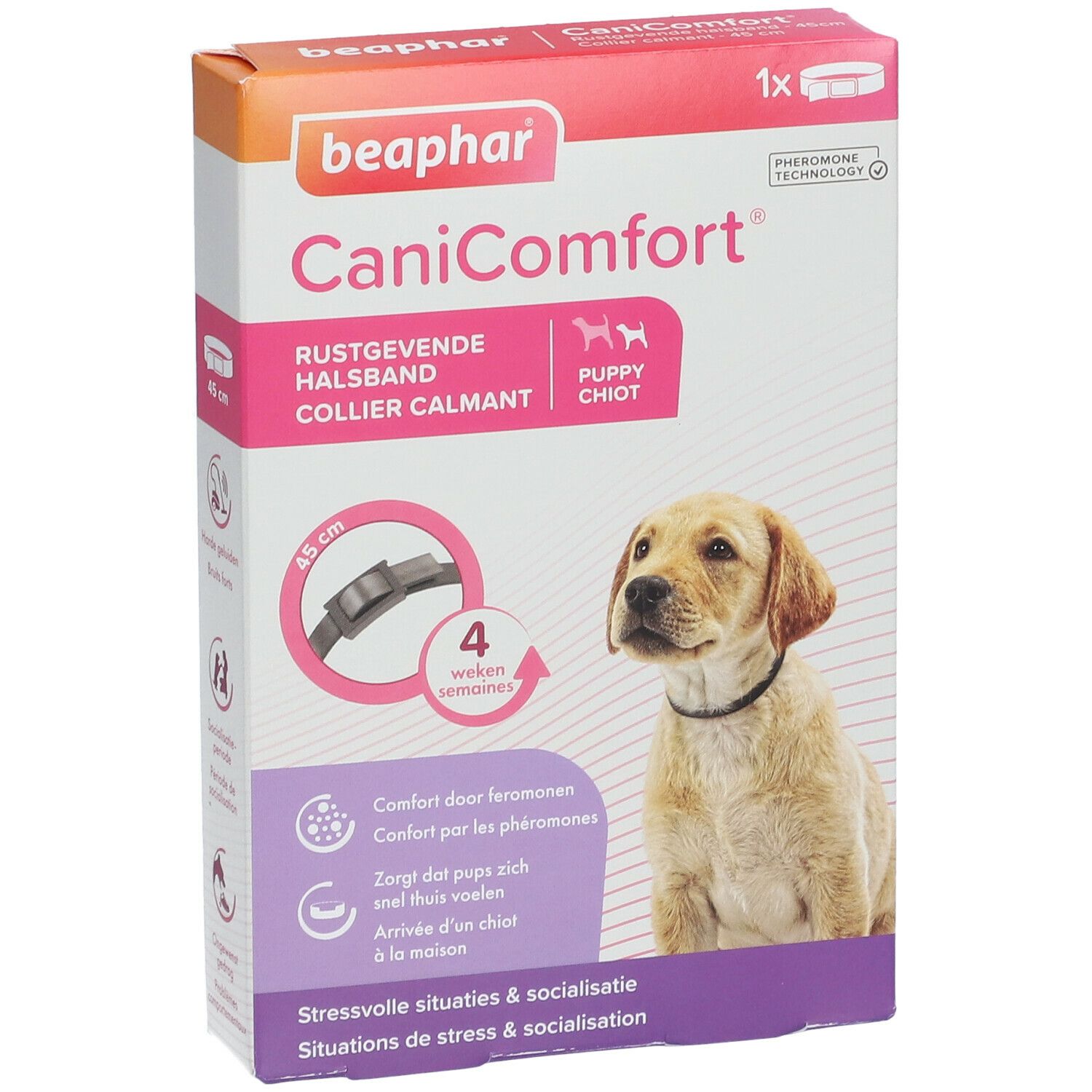 beaphar® CaniComfort® Collier calmant aux phéromones pour chiot