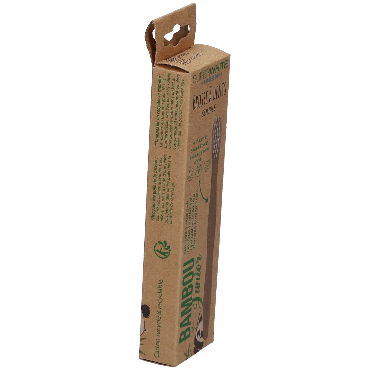 SUPERWHITE® Brosse à Dents Bambou Junior