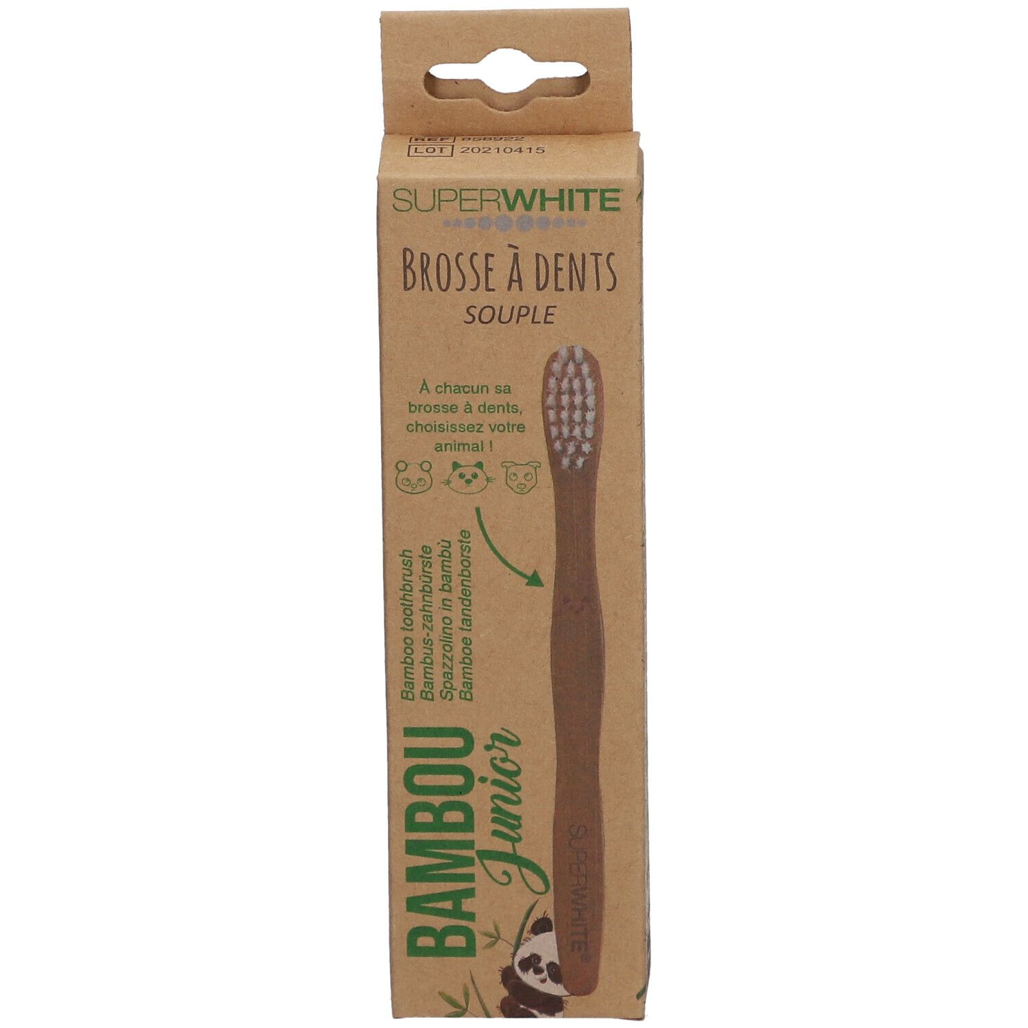 SUPERWHITE® Brosse à Dents Bambou Junior