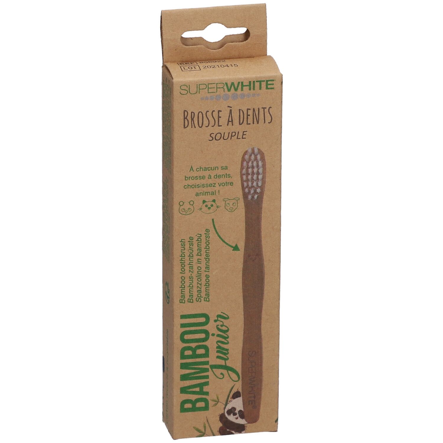 SUPERWHITE® Brosse à Dents Bambou Junior