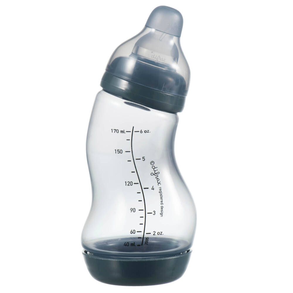 Difrax® Biberon S Natural anti-colique 0+ mois 170 ml Evening Bleu