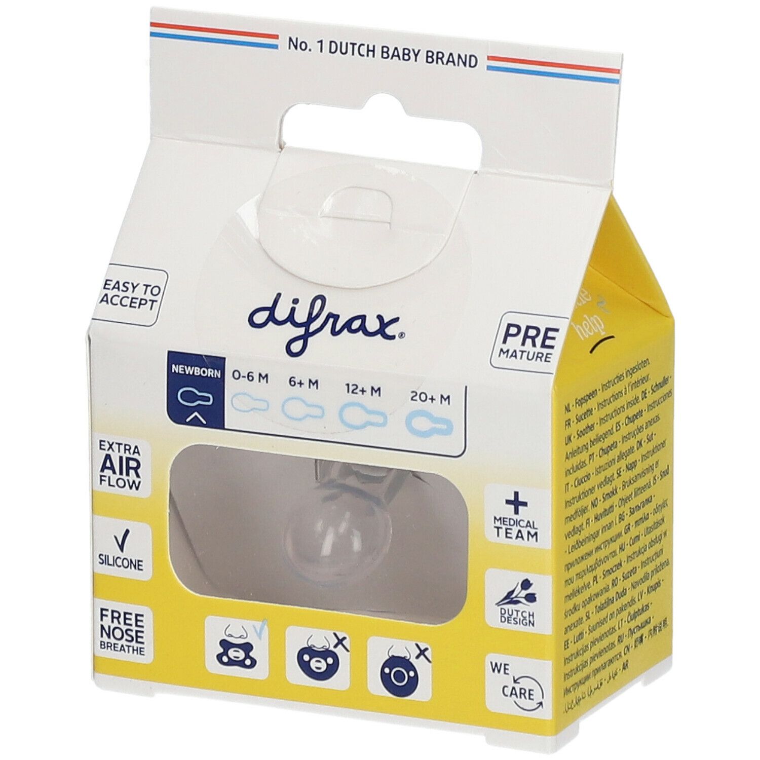 difrax® Sucette Natural Newborn Mist (Couleur non sélectionnable)