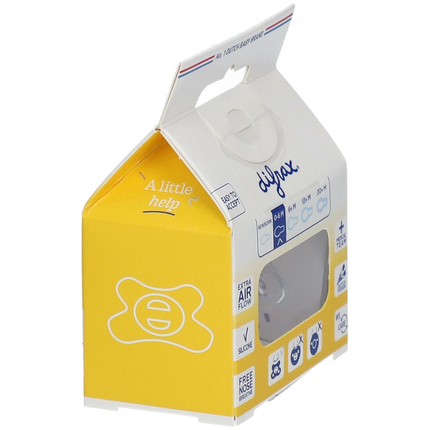 difrax® Sucette Natural 0-6 Mois - Bamboo (Couleur non sélectionnable)