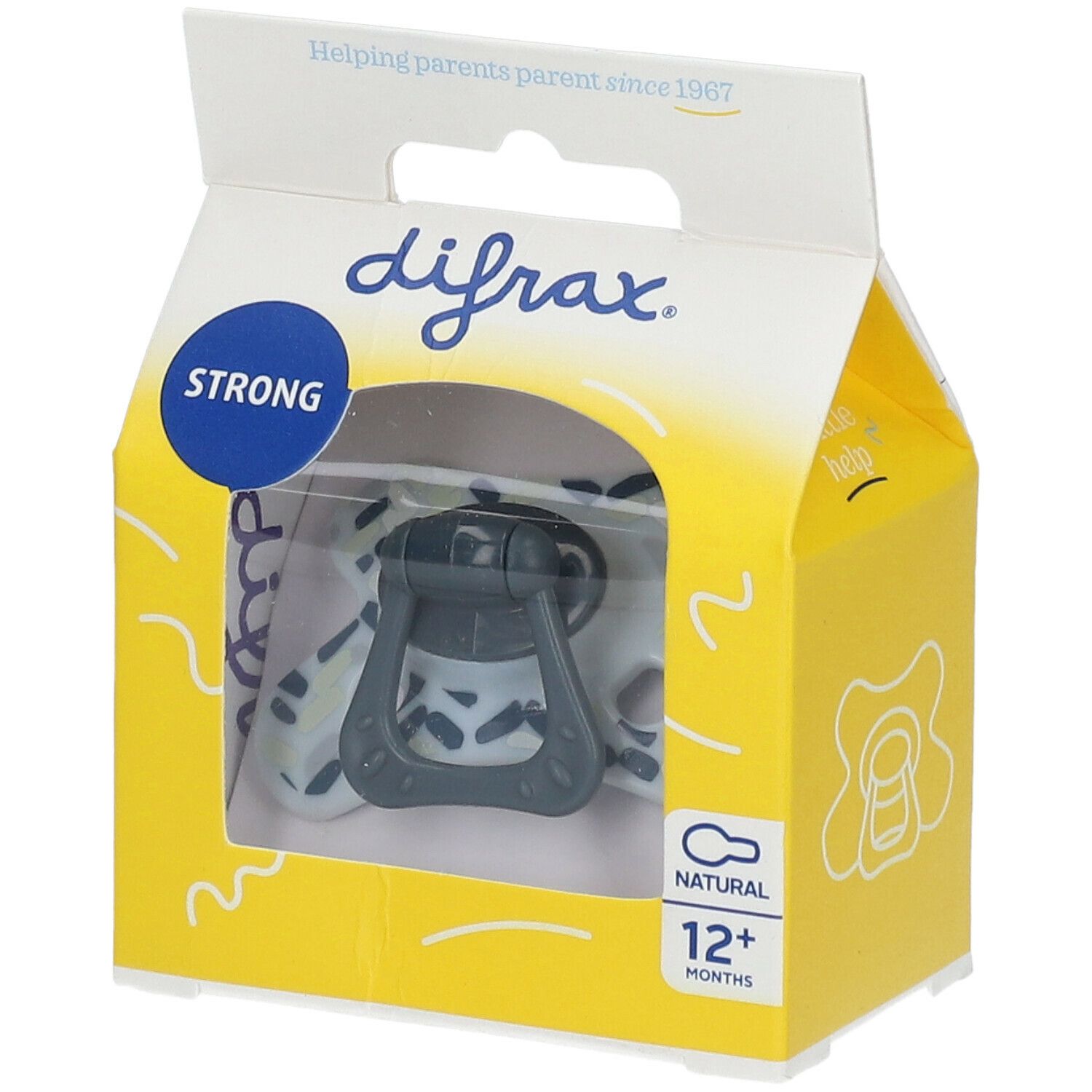 difrax® Sucette Natural +12 Mois - Winter (Couleur non sélectionnable)