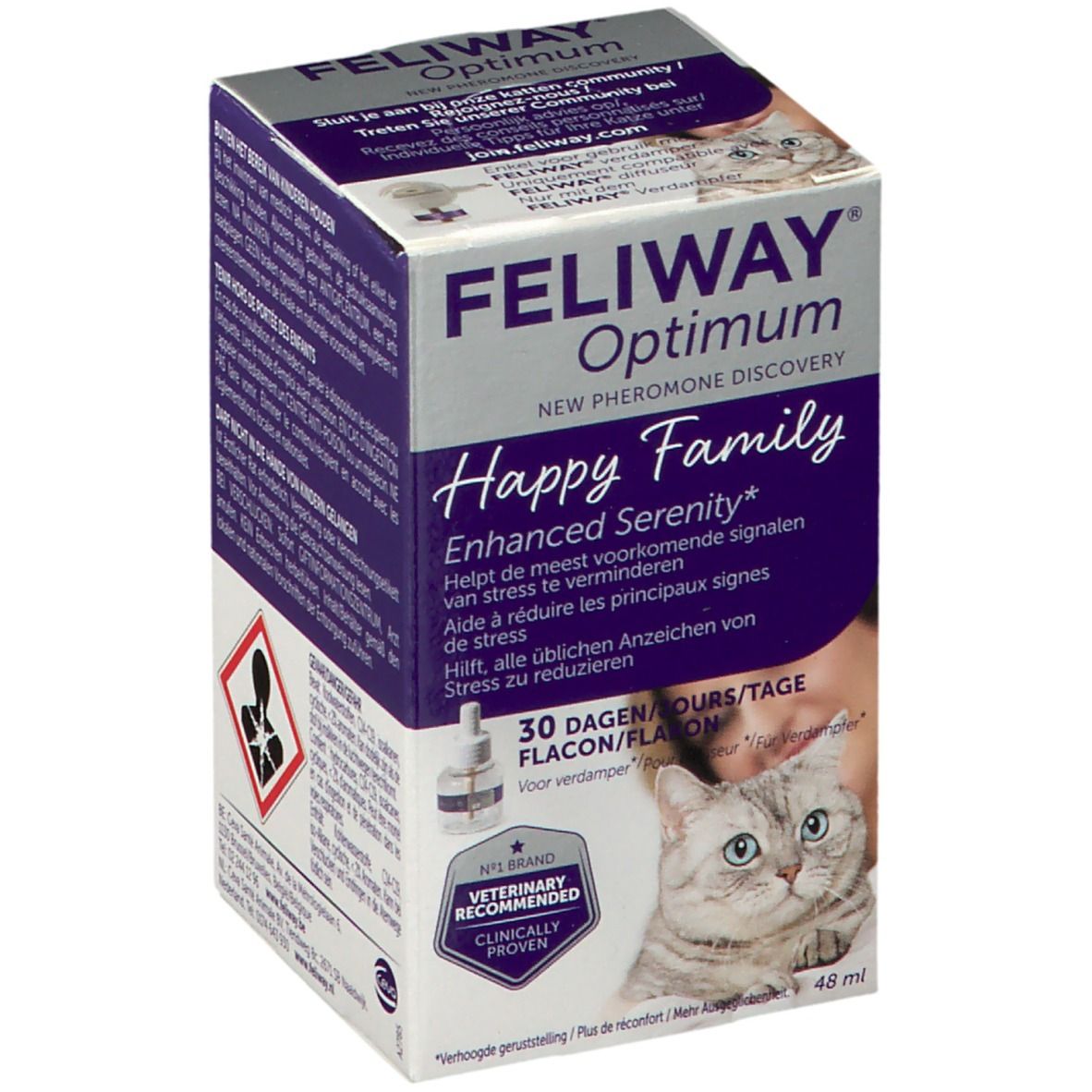Feliway Bien-être Optimum Flacon de recharge, 48 ml