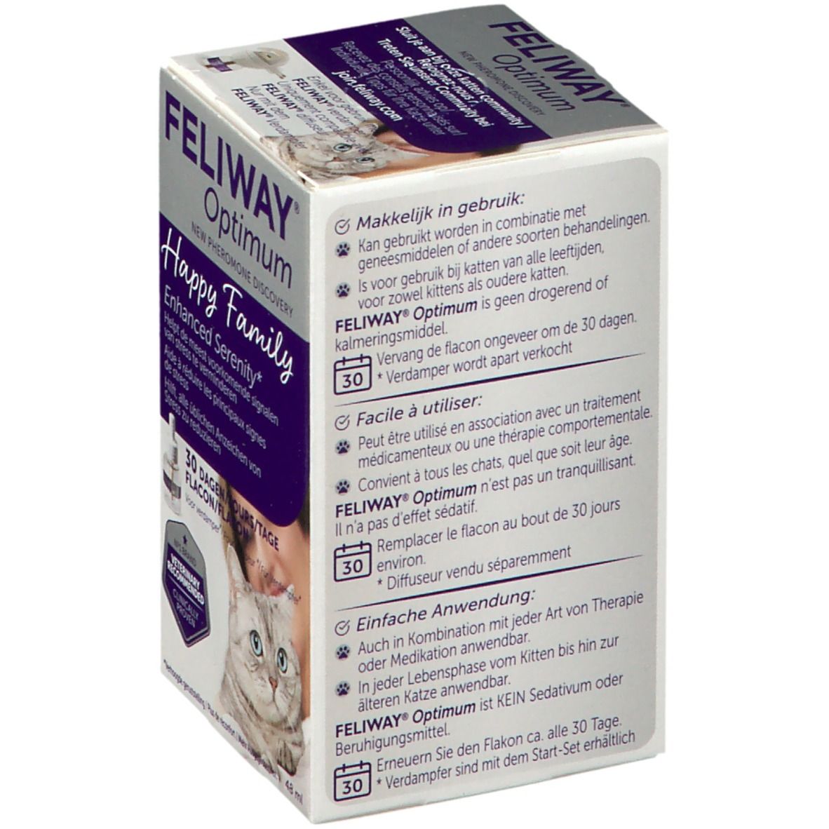 Feliway Optimum Recharge - 48ml - Pharmacie en ligne