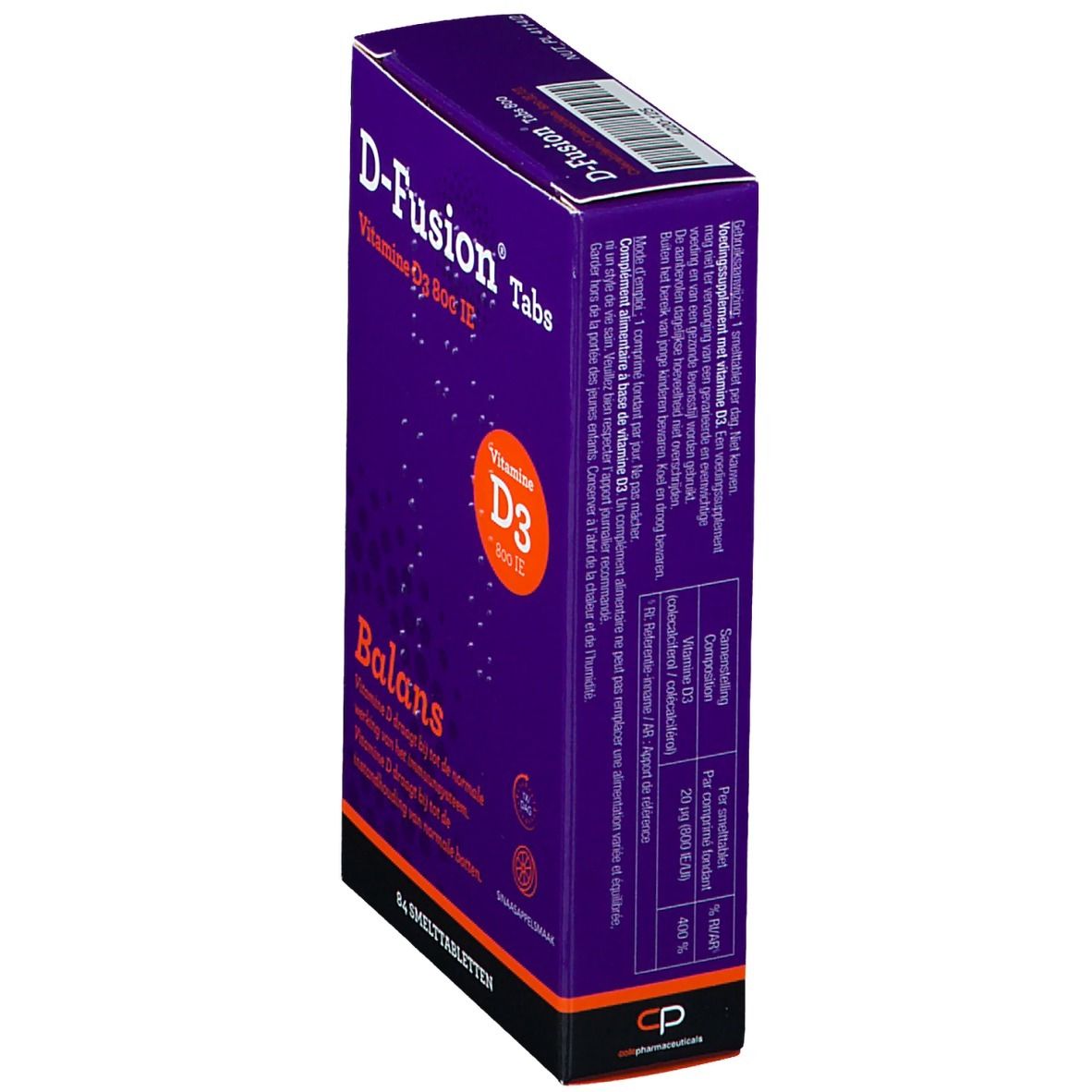D-Fusion® Tabs Vitamine D3 800 UI