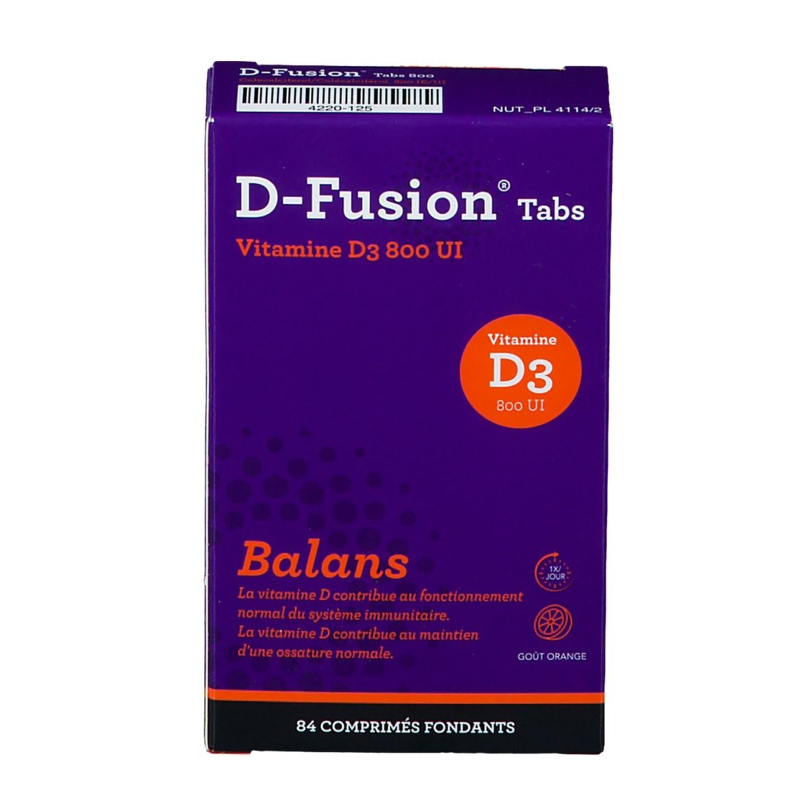 D-Fusion® Tabs Vitamine D3 800 UI