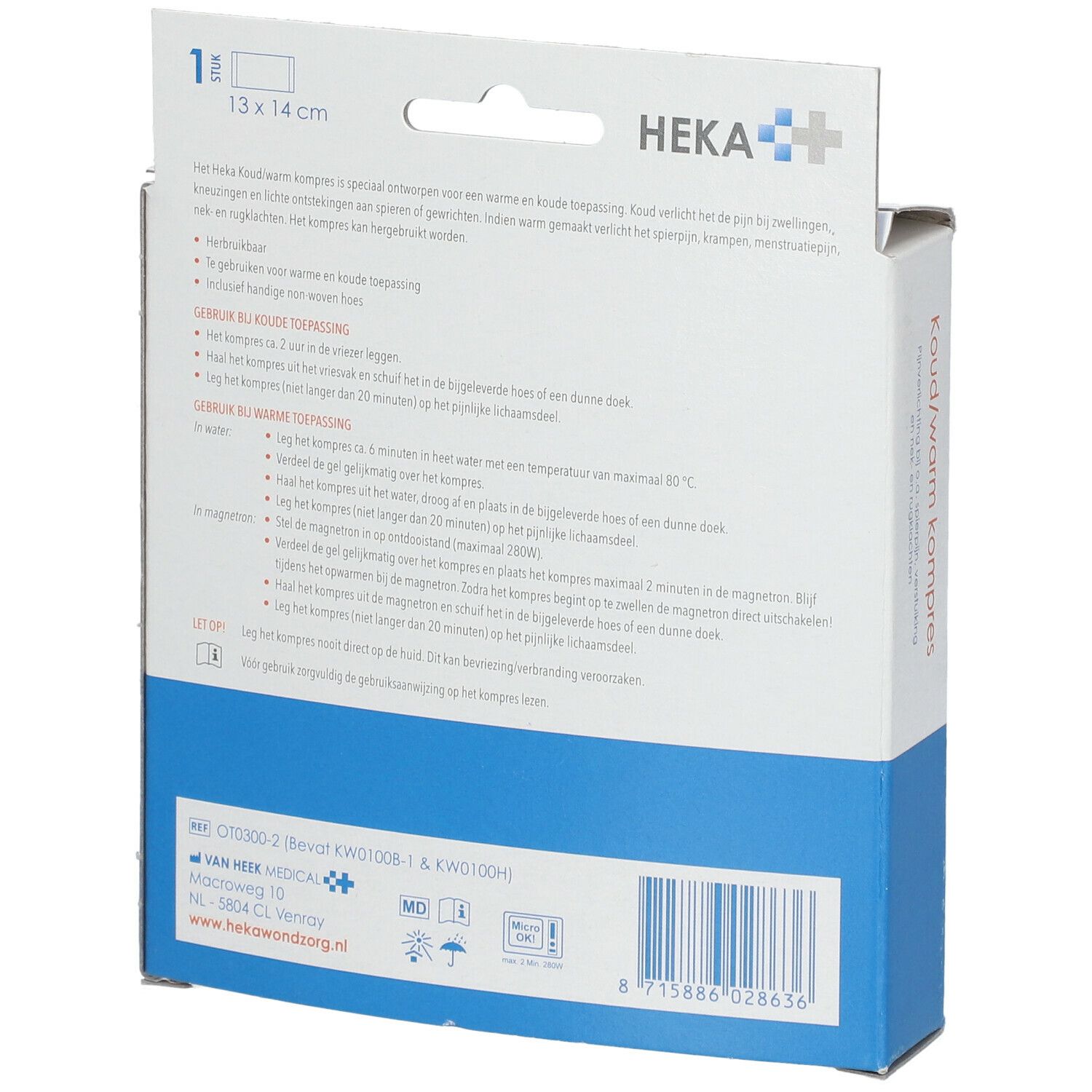 HEKA Cold-Hot Pack Small 13 x 14 cm