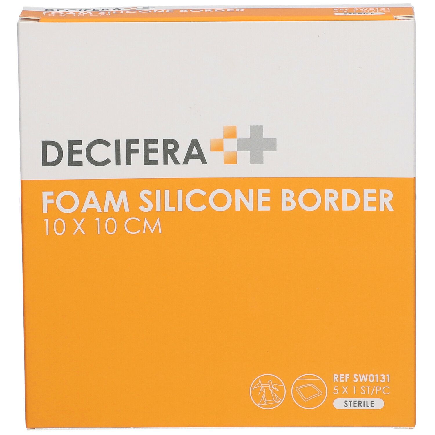 DECIFERA Foam Silicone Border 10x10cm