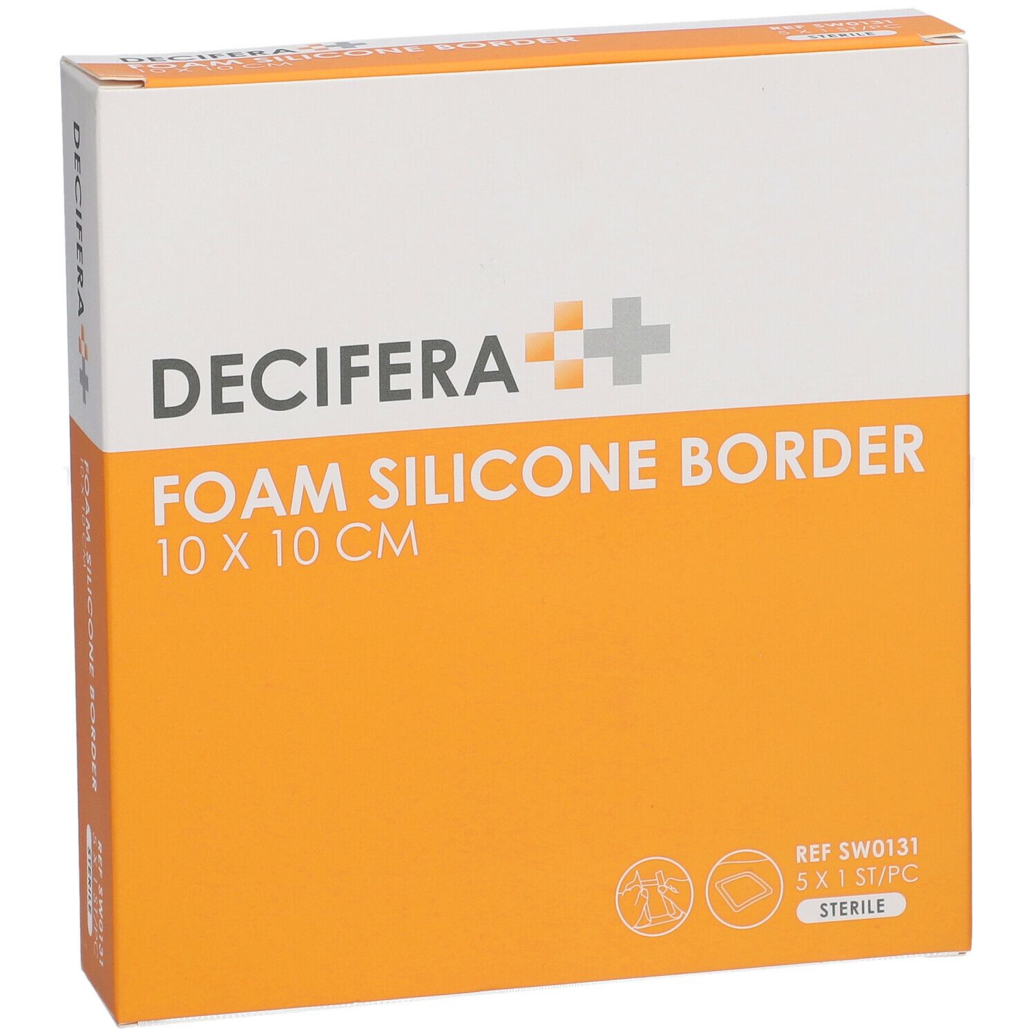 DECIFERA Foam Silicone Border 10x10cm
