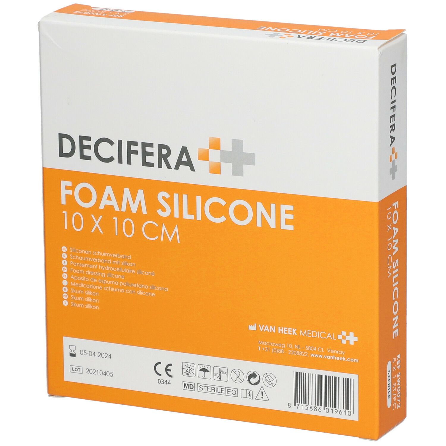 DECIFERA Foam Silicone 10x10cm