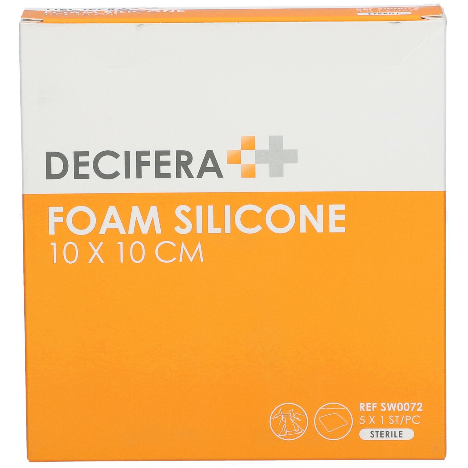 DECIFERA Foam Silicone 10x10cm