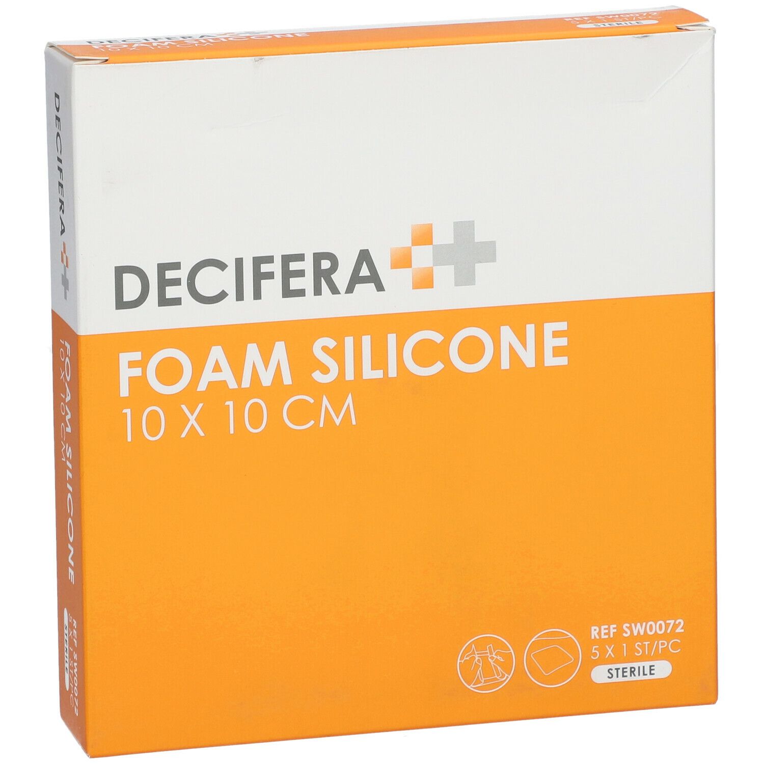 DECIFERA Foam Silicone 10x10cm