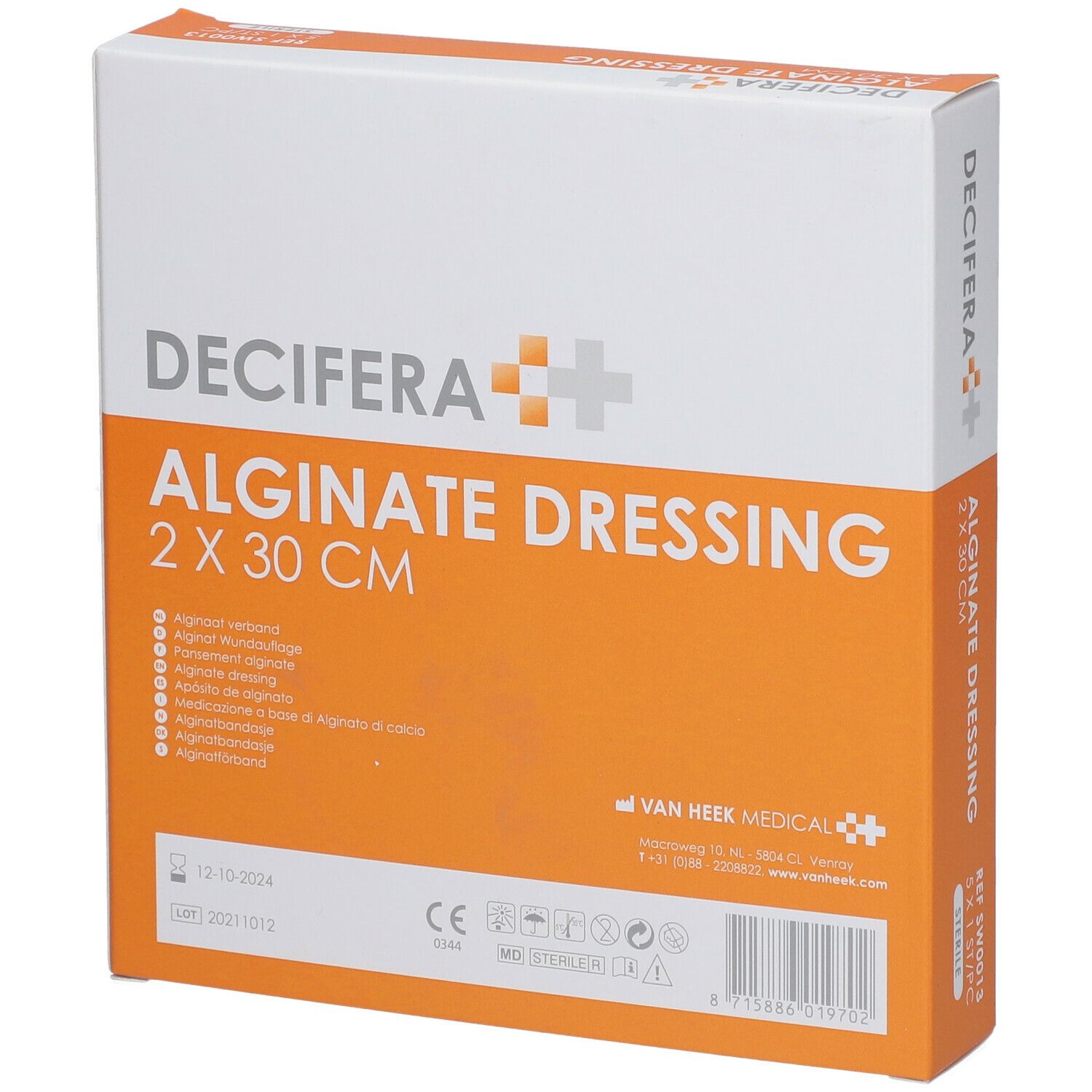 DECIFERA Alginate Dressing 2x30cm