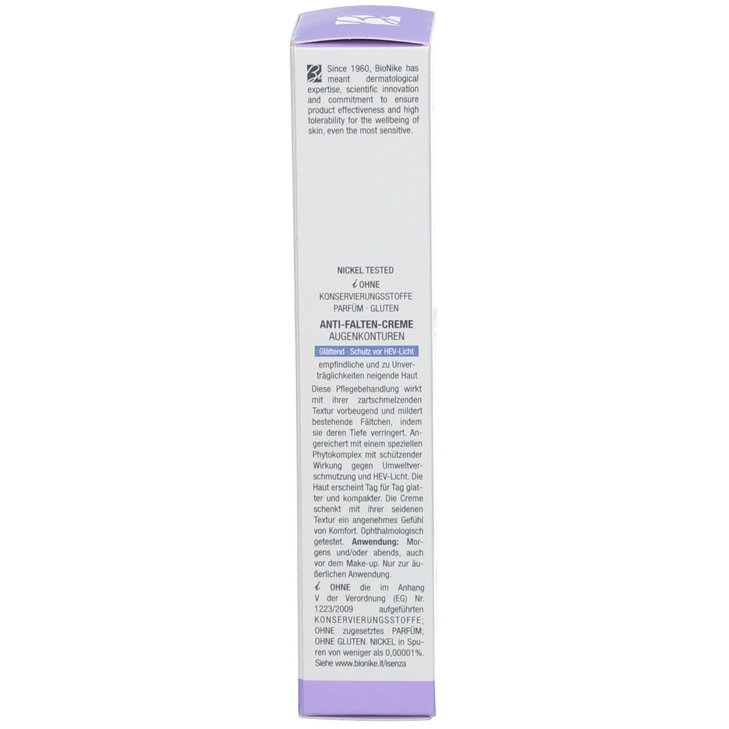 BioNike DEFENCE EYE Crème anti-rides contour des Yeux