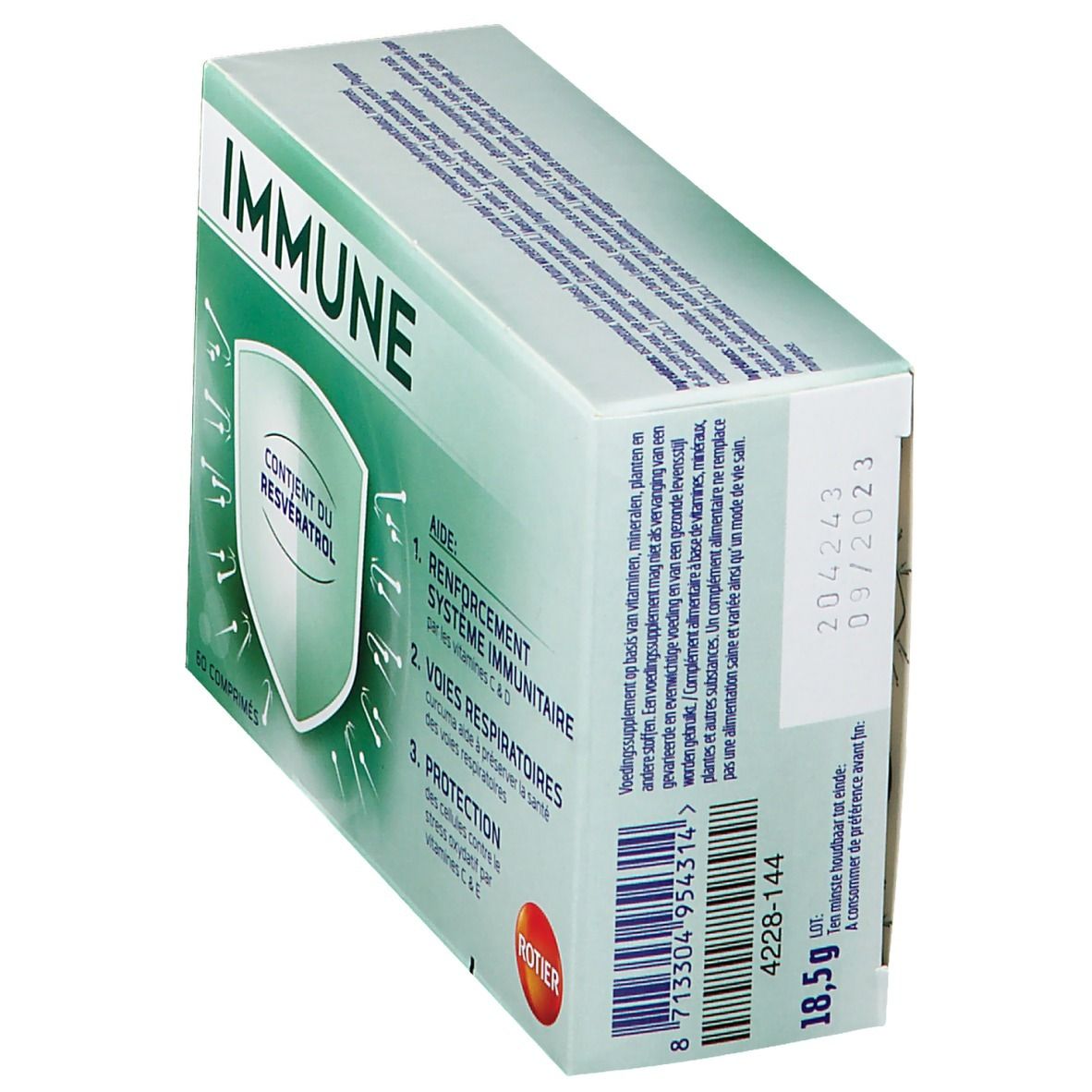 Rotier Immune - Système immunitaire, Voies respiratoires, Protection