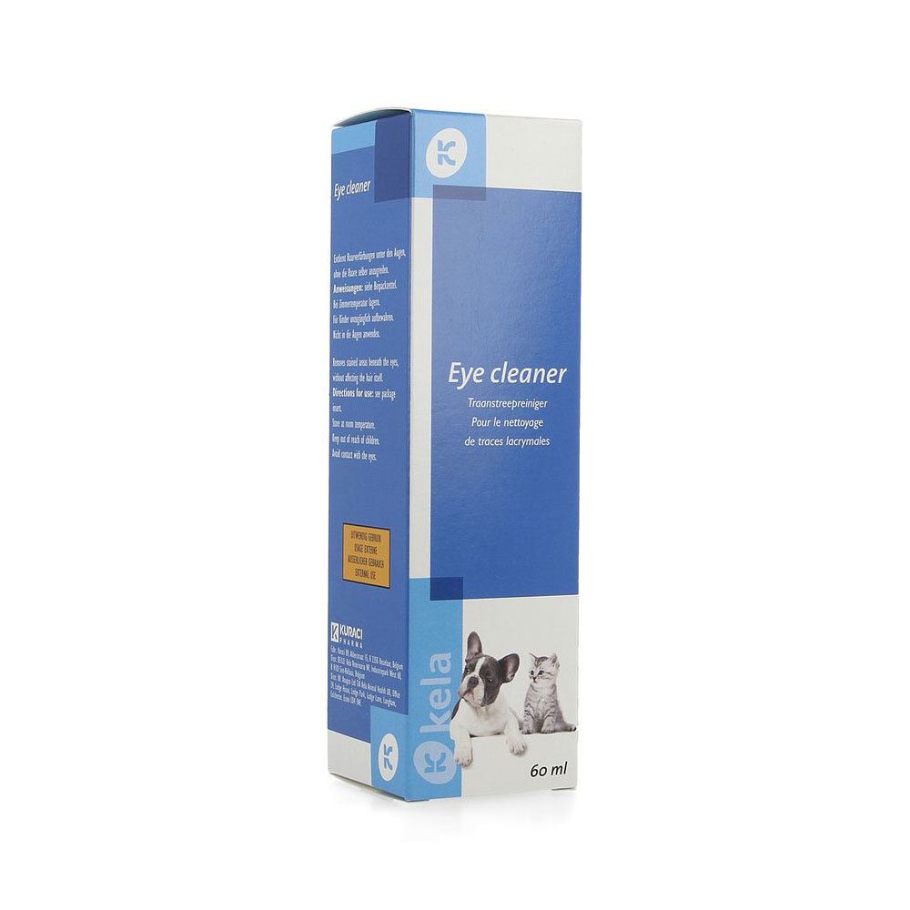 Kela Nettoyant Oculaire pour Chiens et Chats, 60 ml.