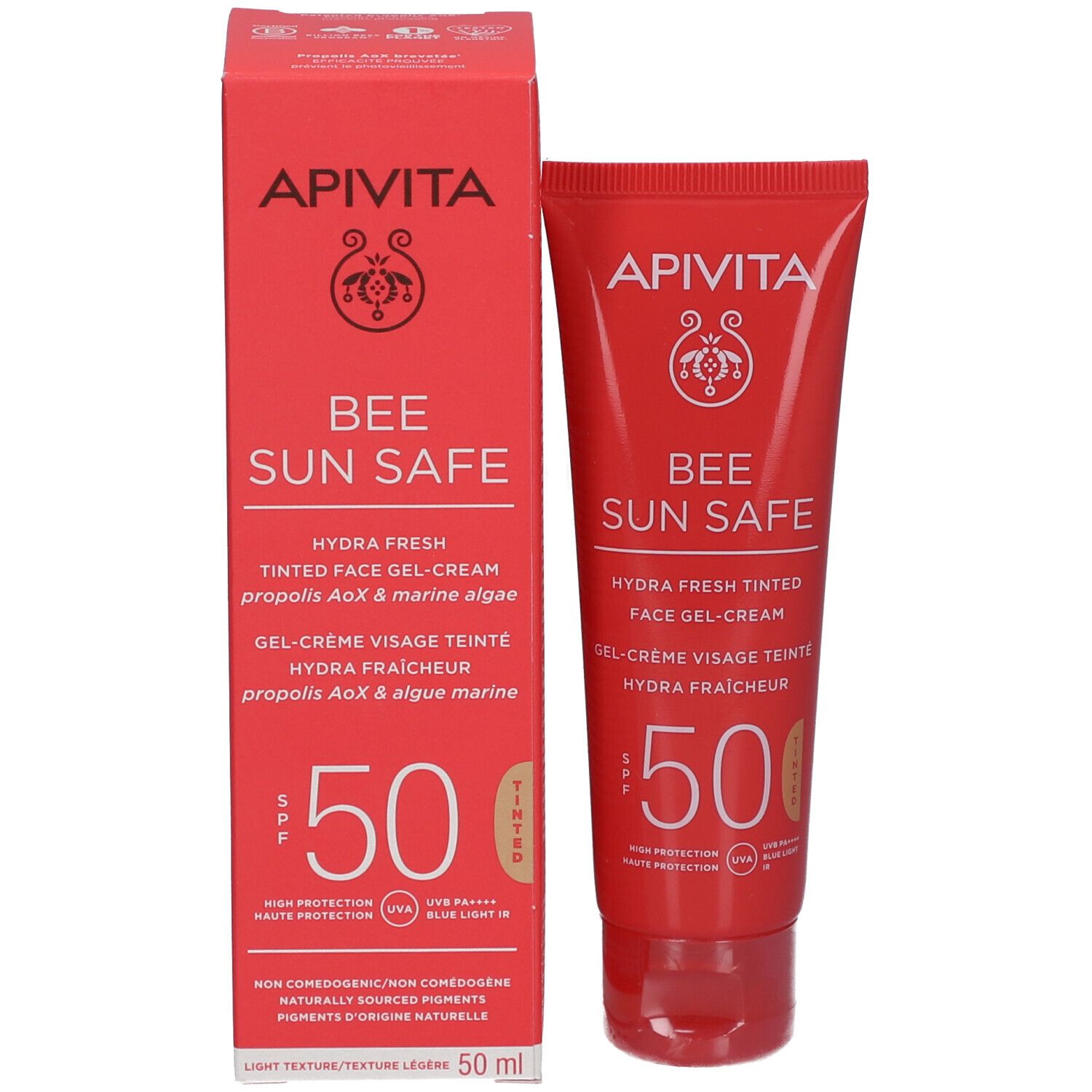 Apivita Bee Sun Safe Crème Visage Teintée Défense Anti-Tâche & Anti-Âge