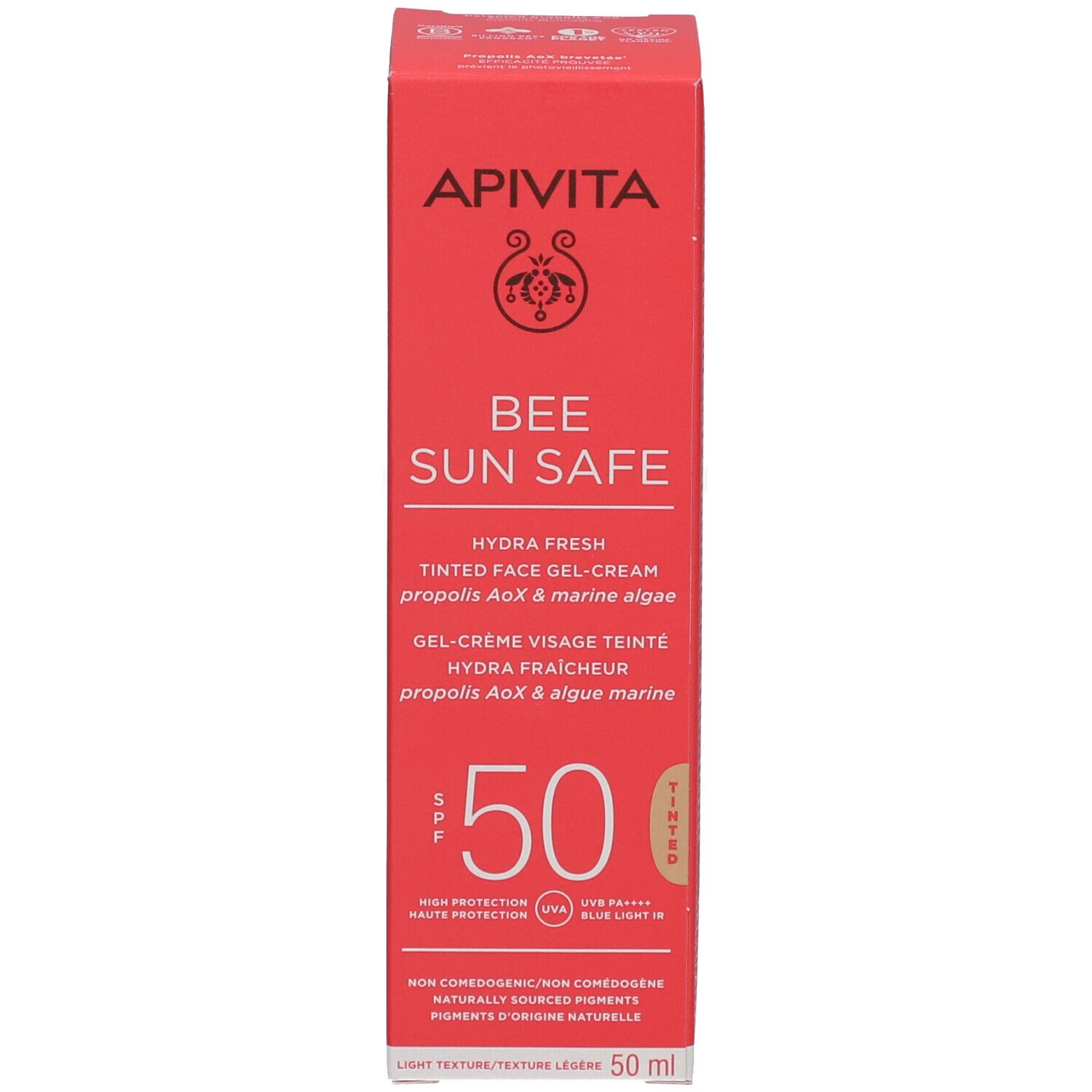Apivita Bee Sun Safe Crème Visage Teintée Défense Anti-Tâche & Anti-Âge