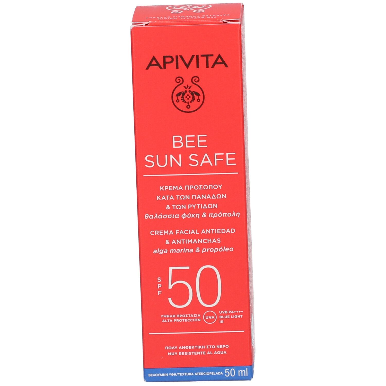 APIVITA BEE SUN SAFE Crème Visage Defense Anti-tache & Anti-âge SPF50