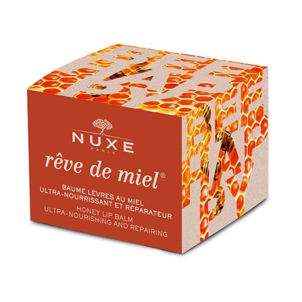 Boîte Nuxe Rêve de Miel baume à lèvres, face avant.