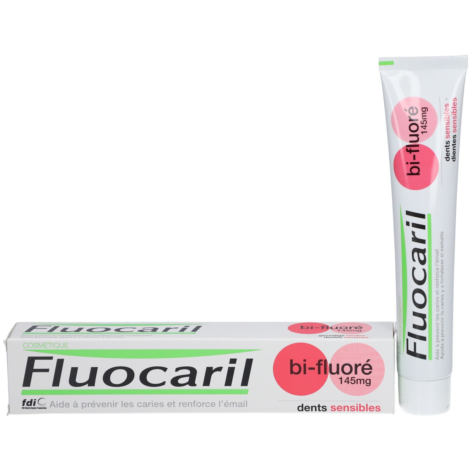 Fluocaril Bi-Fluoré 145 mg dentifrice Dents Sensibles
