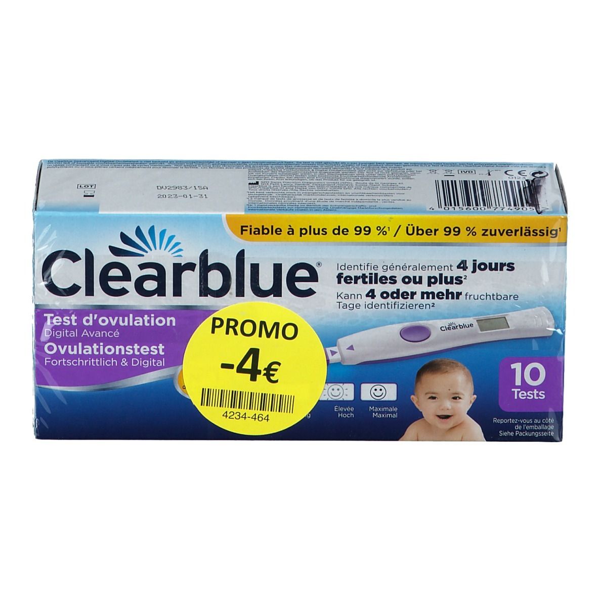 Clearblue Advanced Test d' Ovulation Digital Avancé
