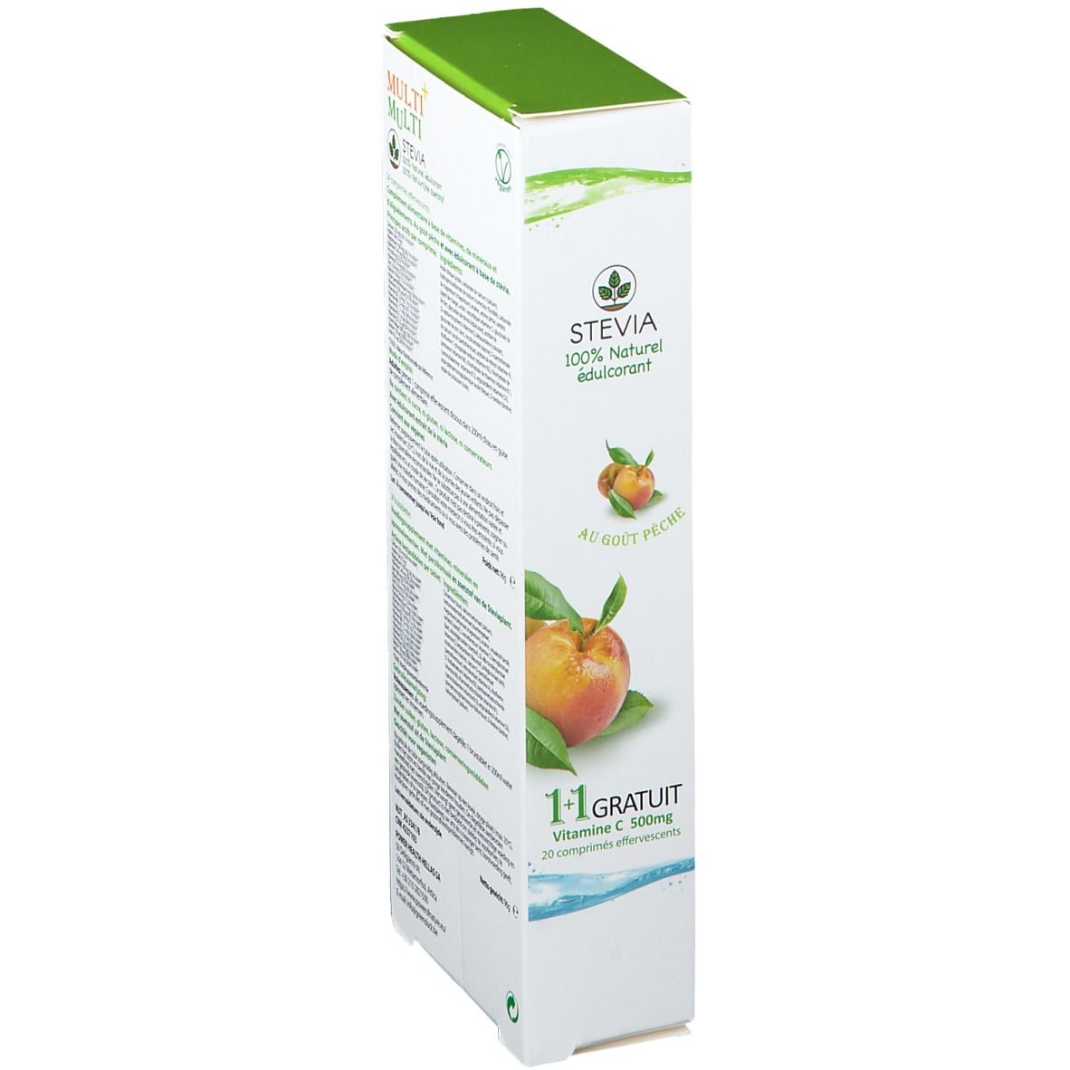 Power of Nature Multi+ Multi avec Stévia + Vitamine C 500 mg
