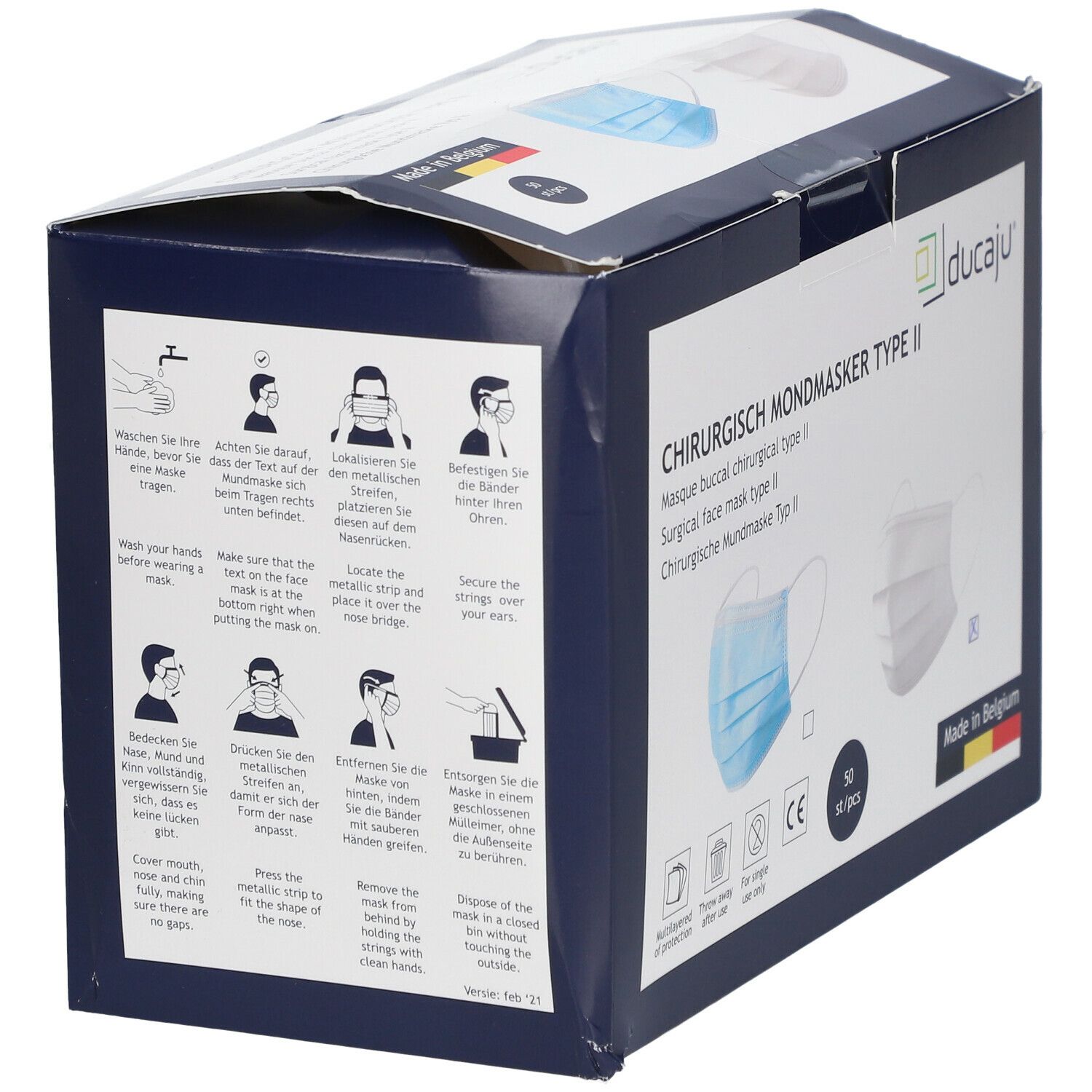 ducaju® Masque buccal chirurgical type II