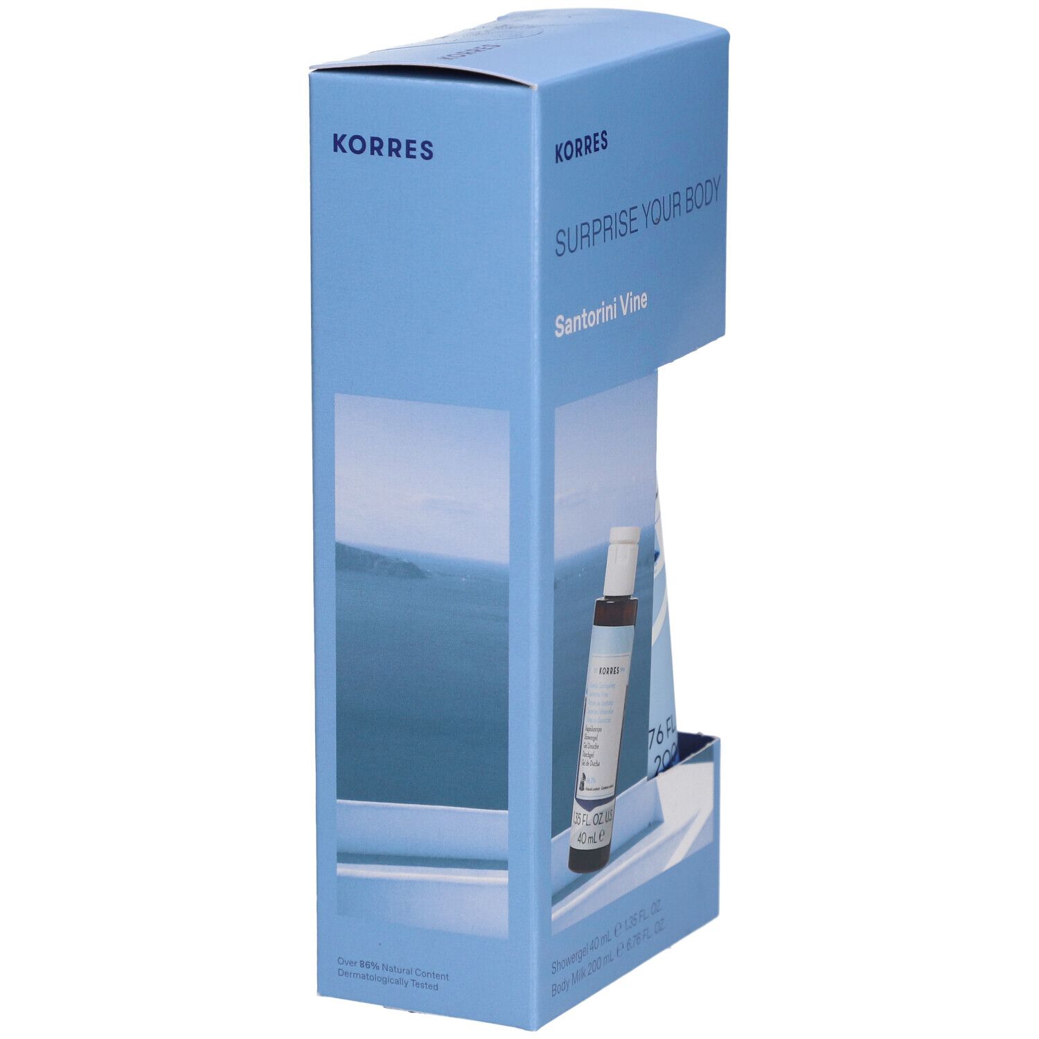 Korres Coffret Surprise your Body Raisin de Santorin Gel Douche + Lait Corporel