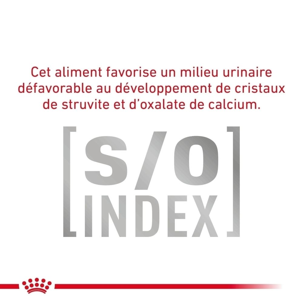 Indication de la formule S/O Index de Royal Canin Veterinary Diabetic.