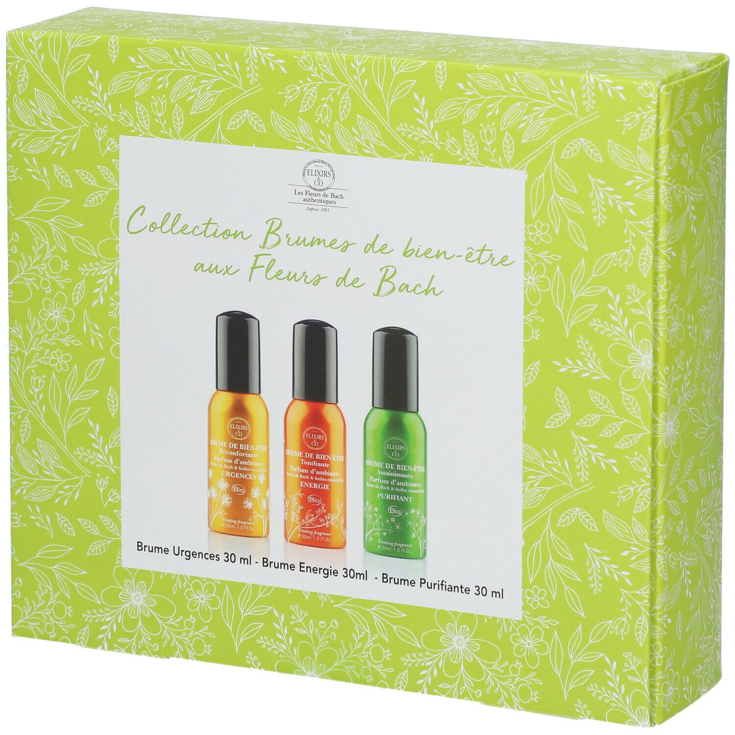 Elixirs & Co Coffret cadeau bien-être aux fleurs de Bach