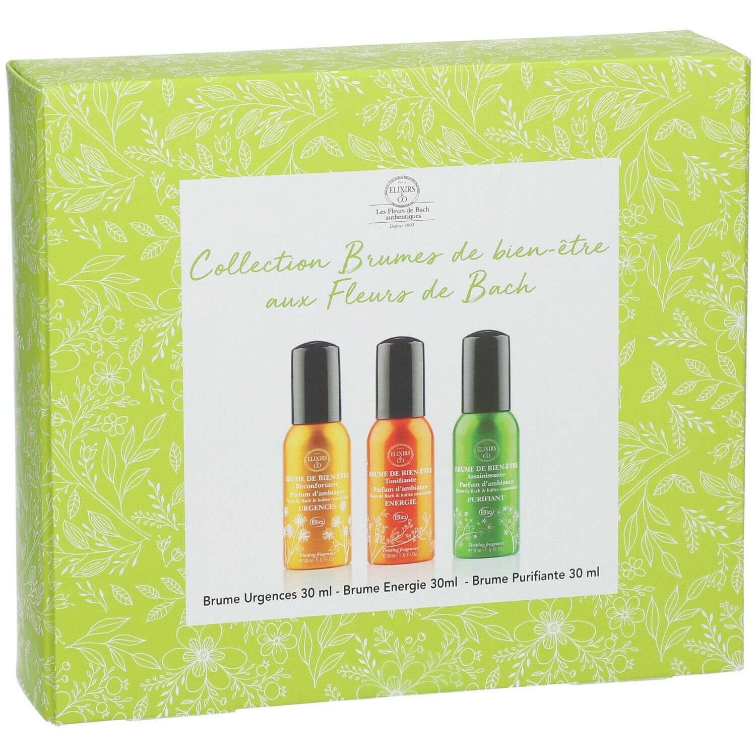 Elixirs & Co Coffret cadeau bien-être aux fleurs de Bach