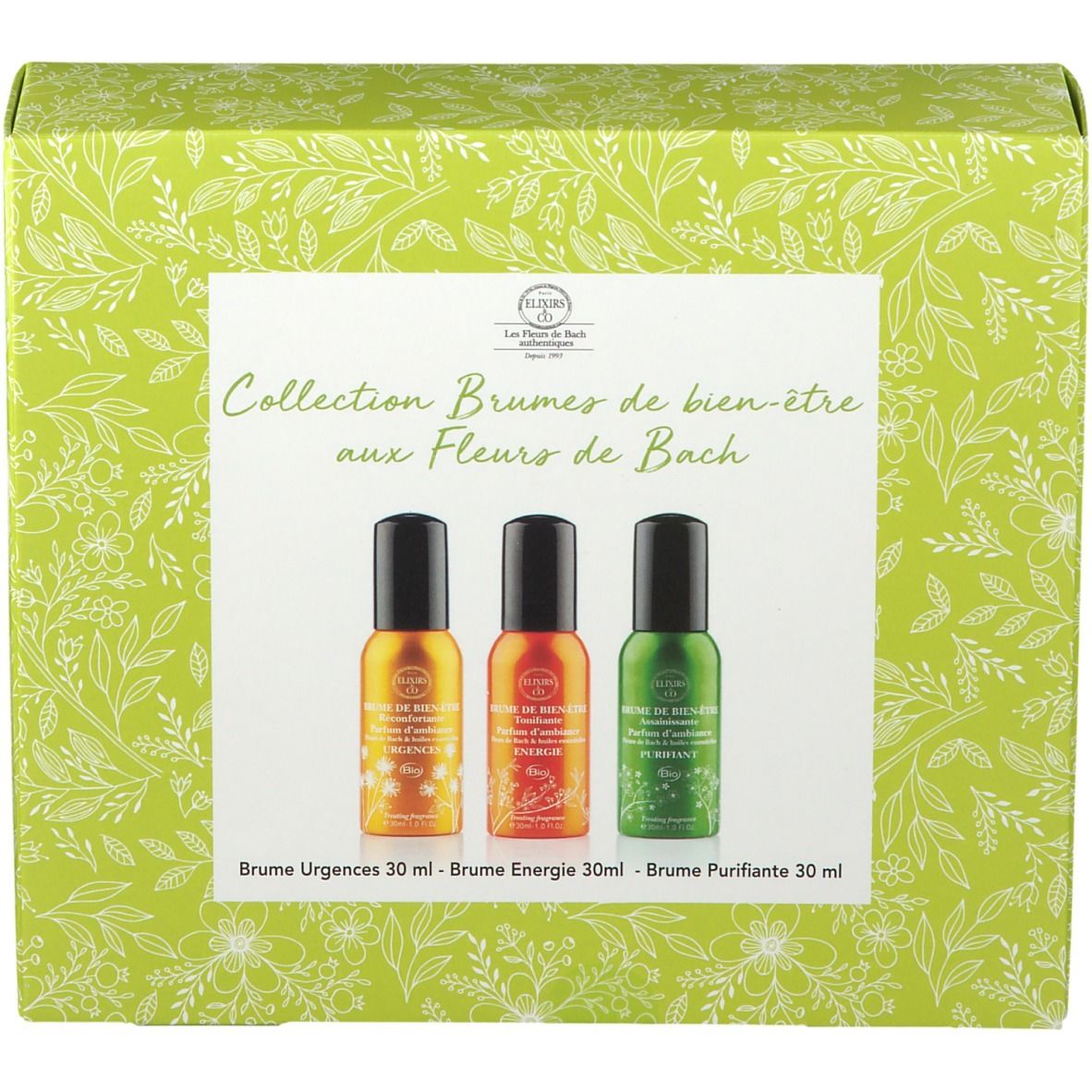 Elixirs & Co Coffret cadeau bien-être aux fleurs de Bach