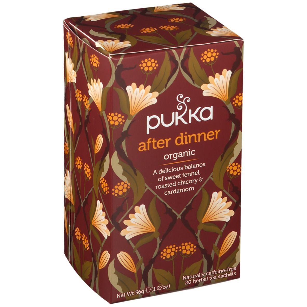 Infusion revitalise cannelle cardamome gingembre BIO, Pukka (x 20)