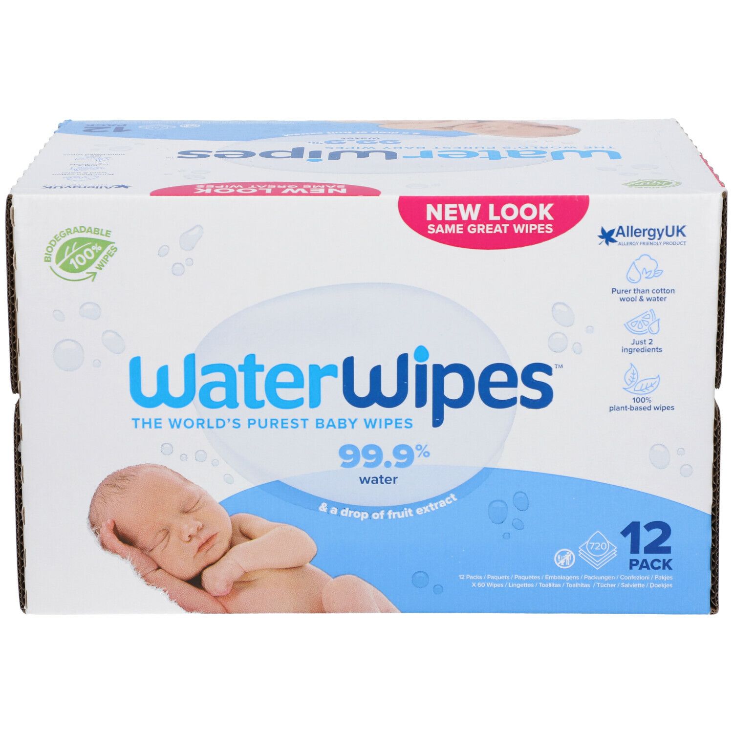 WaterWipes Lingettes pour bébé Mega Value Pack (x 720) au meilleur prix sur
